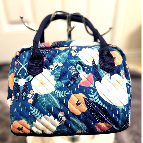 Fit & Fresh Anastasia Bag Flutter Floral Blue Lunch Bag: Pre-Owned - Picture 2 of 8